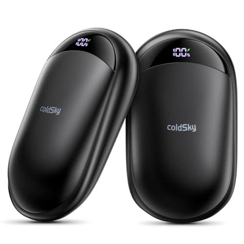 Hand Warmers Rechargeable 2 Pack Magnetic Electric Hand Warmer with Digital Display, Portable Pocket Hand Warmer, for Men Women, Outdoors, Games, Camping, Hunting