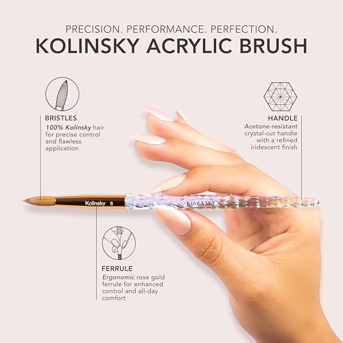Pincel para Uñas Kiara Sky Kolinsky #12 miniatura 3