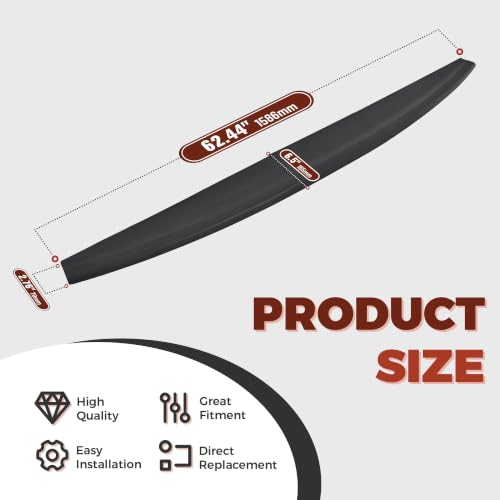 Image of ECOTRIC Tailgate Molding Cap Spoiler Compatible with 2009-2019 Dodge Ram