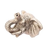 Gogogmee Elefantenkopf Wandbrunnen Sprühdüse Wetterfest Gartenwandmontage Dekorativ Platzsparend...