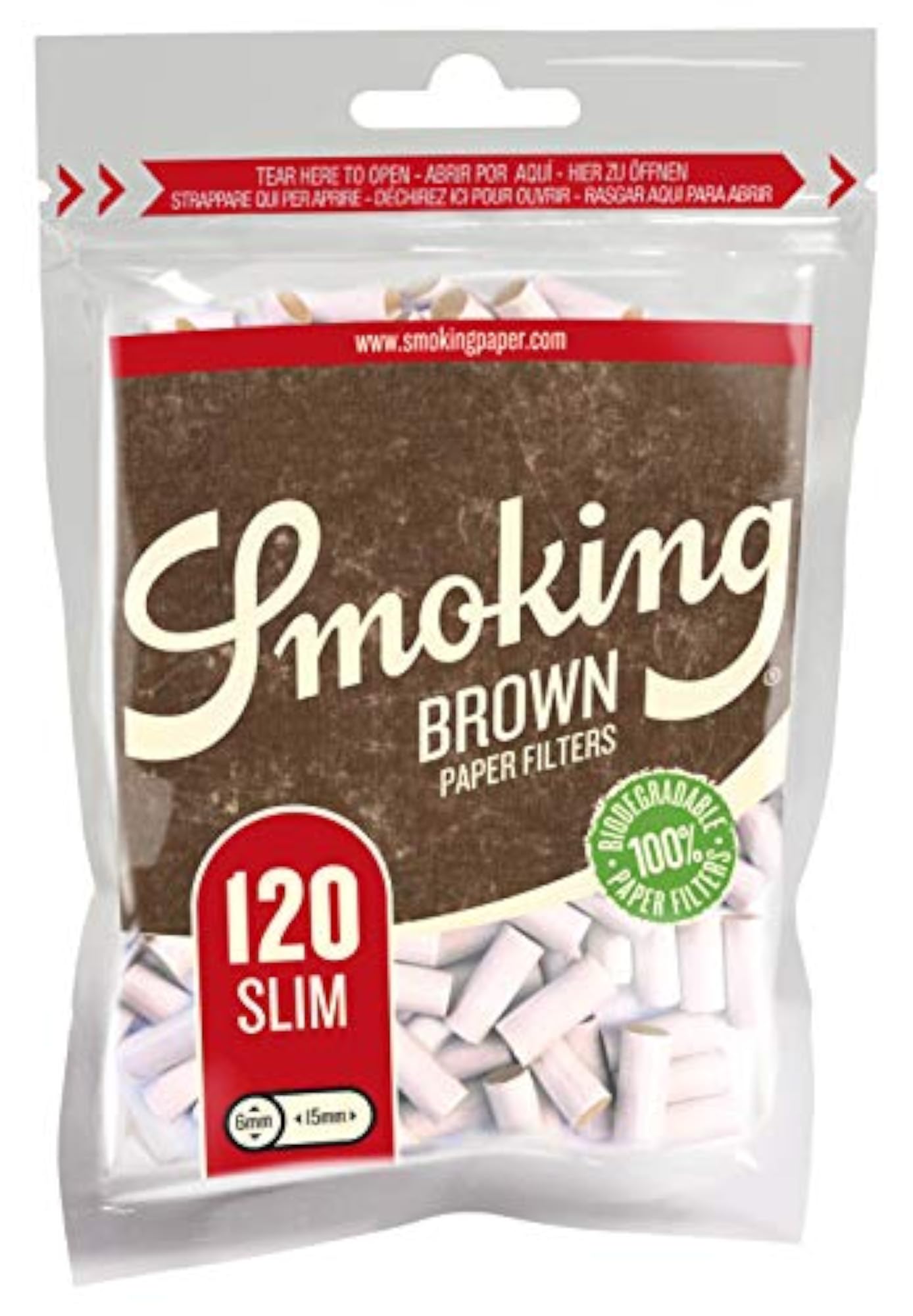 Brown Regular Size Double Window Booklets & Slim Filter Set
