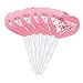 GRAPHICS & MORE Wonder Woman 80th Pink Logo Heart Love Cupcake Picks Toppers Decoration Set of 6