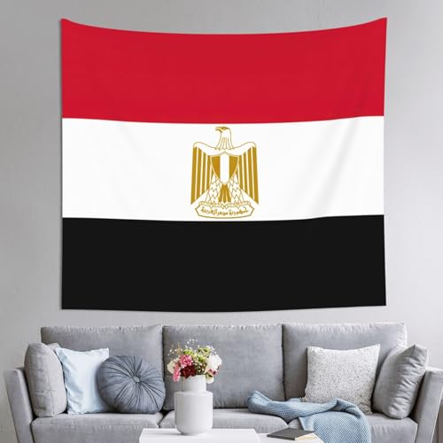Tapiz de pared grande para decorar habitación con estampado de bandera egipcia de EdWal