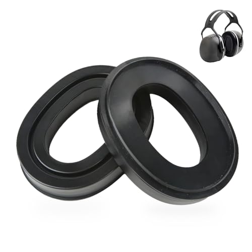 Image of Gel Ear Pads Cushions Compatible with 3M Peltor X1A-X5A Headsets, PROHEAR 037 /033, ZOHAN EM042 / 033, Peltor Tactical 100 300 500, Peltor 7004 (Snap in Type)