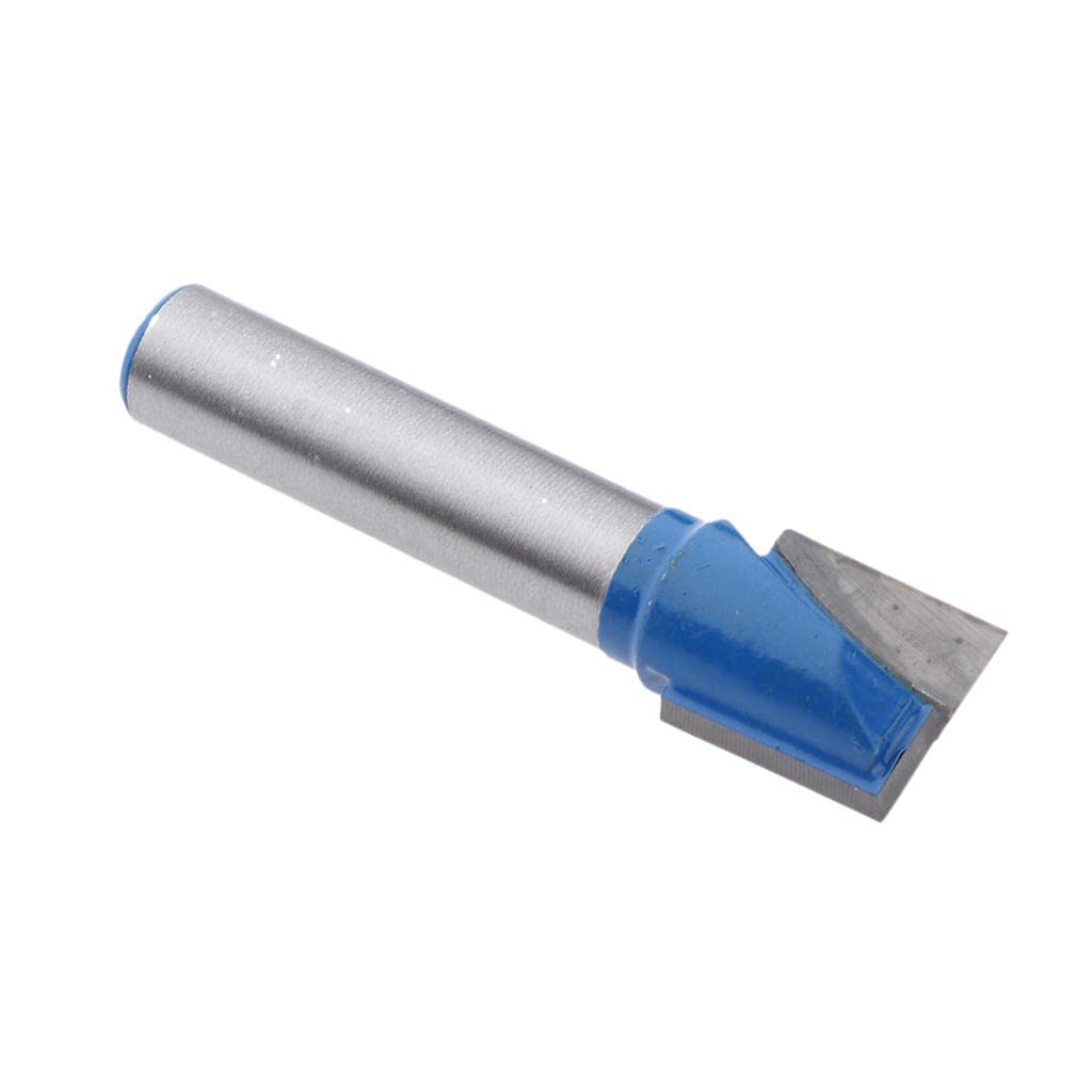 Sporful Multicolor 8Mm Router Cnc Engraving V Groove Bottom Cleaning Bit, Woodworking Cutting Tool 8Mm Shank- 8X12mm