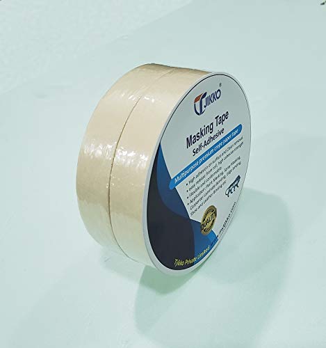 TJIKKO Masking Tape Premium Grade 24 mm width 20 meter length Off White (Set of 2) (B081T4LWJ4) Amazon Price History, Amazon Price Tracker