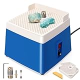 【Sécurité et Commodité Professionnelles】Cette Machine à polir verre et céramique professionnelle inclut un fusible de rechange et une plateforme antidérapante. Silencieuse (60 dB) et portable (20x20x17 cm), elle est l'outil parfait pour les artisans exigeants.