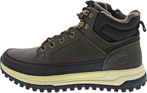Dockers Botines para hombre, color marrón oscuro, sintéticos, marrón oscuro, 40 EU