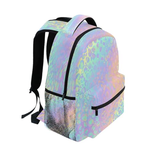 senya School Backpack Tie Dye Leopard Teens Girls Boys Bookbags Travel Schoolbag2