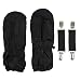 Toddler Boy's (2 - 4) Long Thinsulate Lined / Wateproof Ski Mittens - Black