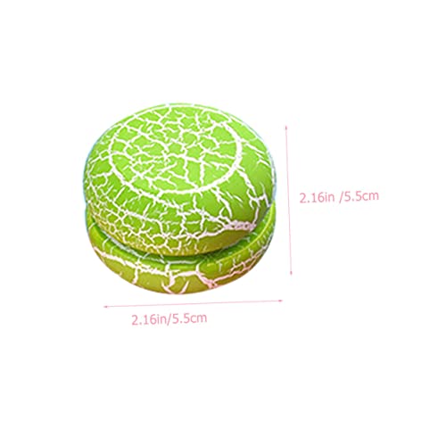 KICHOUSE 2Pcs Wooden Cracked Pattern Yoyo for Portable Educational for Wrist Flexibility and Coordination Fun Plaything for Family Activities