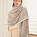 EXTREE Scarfs for Women Pashmina Silky Shawl Wrap for Evening Dressing Blanket Open Front Poncho Cape