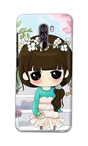 Image of PRINTFIDAA Cartoon Girl Printed Designer Hard Back Case Cover for Xiaomi Poco F1, Xiaomi Pocophone F1 -(SS) MVN1009