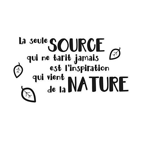 Sticker adhésif mural la seule source qui ne tarit...