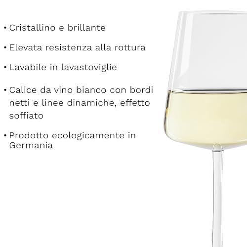 Stölzle Lausitz Calici da Vino Bianco Power Set di 6, 400 ml – Calici Moderni per il Massimo Sviluppo degli Aromi – Eleganti Bicchieri in Cristallo – Lavabili in Lavastoviglie e Resistenti - immagine 4