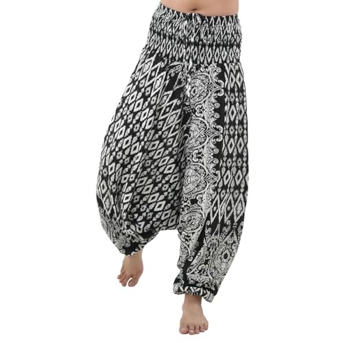 PANASIAM Aladin Pants ISAN, Black White, XL
