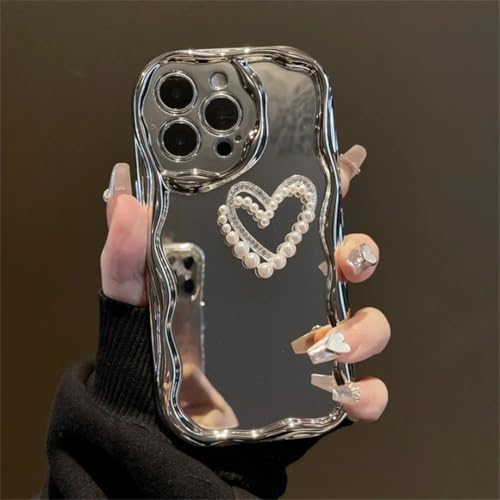 Coque de téléphone pour iPhone 13, 12, 11 Pro Max en silicone souple argenté - 5