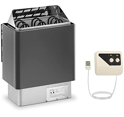 UIGJIOG 4.5kw set sauna oven with sauna control 220v 30 to 110 ° C dry steam sauna for 3-6m³ room at home