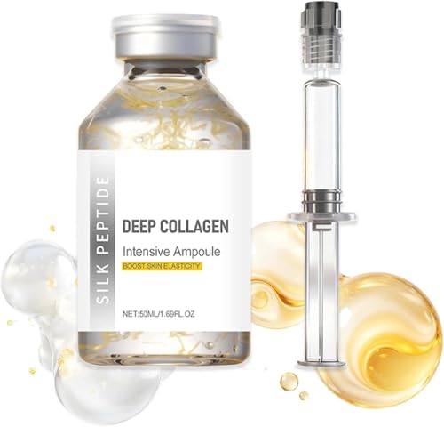 Silk Peptide Intensive Lifting Ampoule - Deep Collagen Silk Peptide Intensive Lifting Ampoule Serums for Face Tightening and Lifting, Korean Anti Aging Face Serum for Women 50ml (1 PCS)