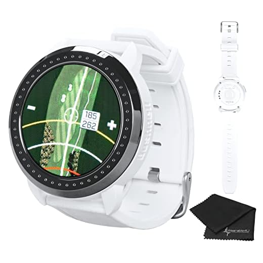 Wearable4U - Bushnell iON Elite White Golf GPS Watch with Cloth Bundle