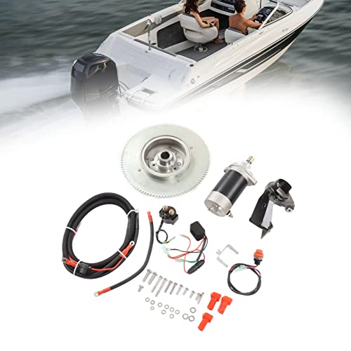Alomejor Motor de popa de partida elétrico modificado para motor de arranque T30 2 tempos 30HP