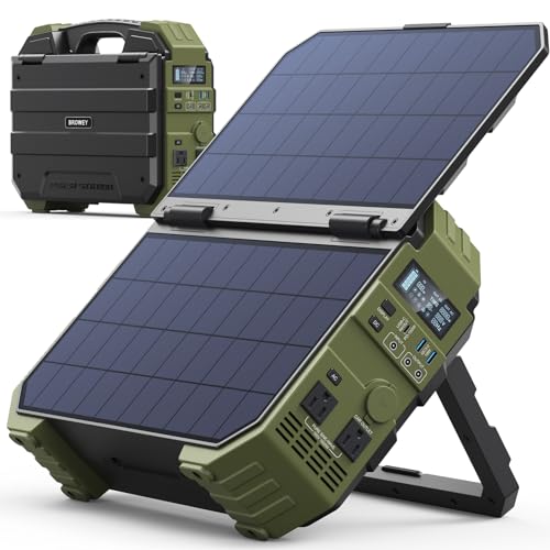 BROWEY ポータブル電源 独自のソーラーパネル一体型 AC100V Amazon.co.jp: BROWEY ポータブル電源 1024Wh 40Wソーラーパネル一体型