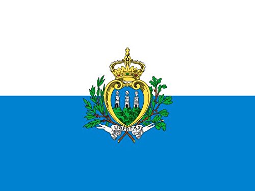 Perfectflags San Marino Crest Flag 3ft x 2ft Medium - 100% Polyester - Metal Eyelets - Double Stitched