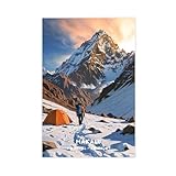 JBGQGAG Makalu - Póster de lienzo con diseño de pico para decoración de dormitorio, oficina, habitación, regalo, 20 x 30 cm