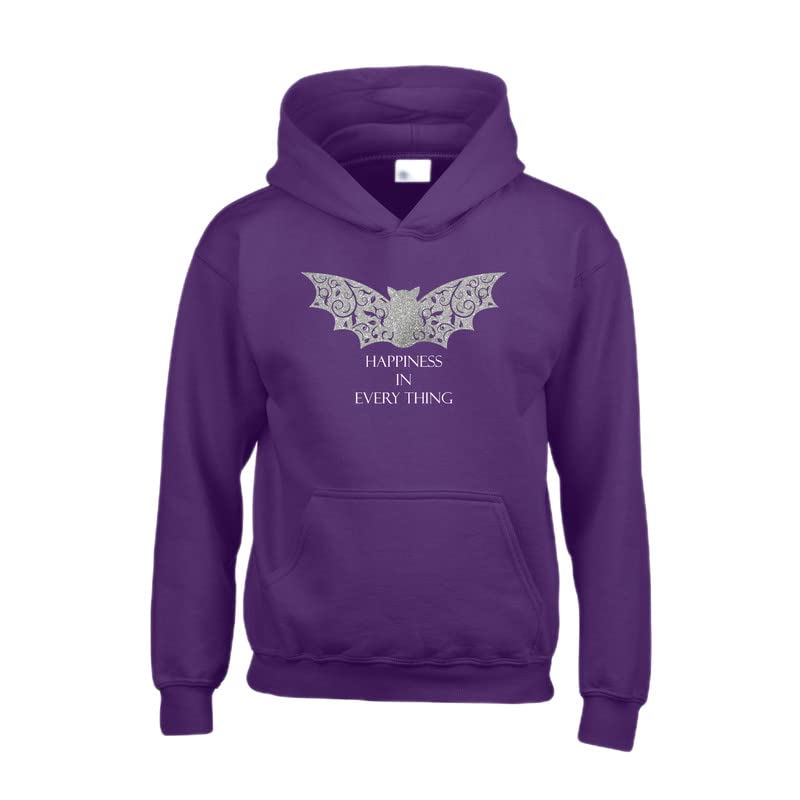 Sweat à capuche violet motif papillon Edward Sinclair taille S