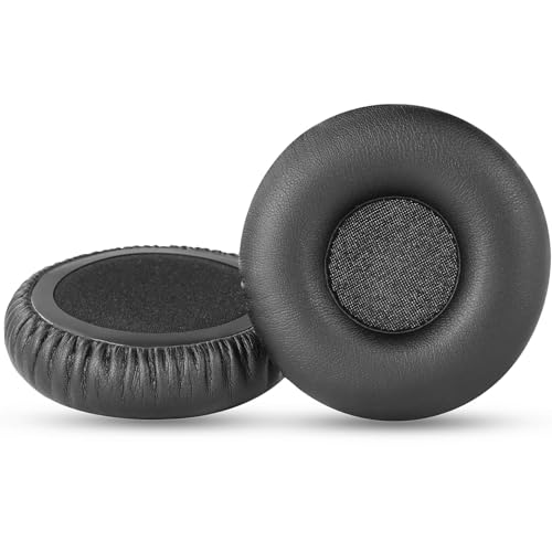 Almohadillas de repuesto para auriculares Sony MDR-ZX110NC, cubiertas de cuero proteínico y espuma viscoelástica, color negro miniatura 4