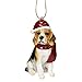 Produktbild Design Toscano Beagle Festlicher Hund Weihnachtsbaumornament Weihnachtsdeko, Polyresin, vollfarbe, 8 cm