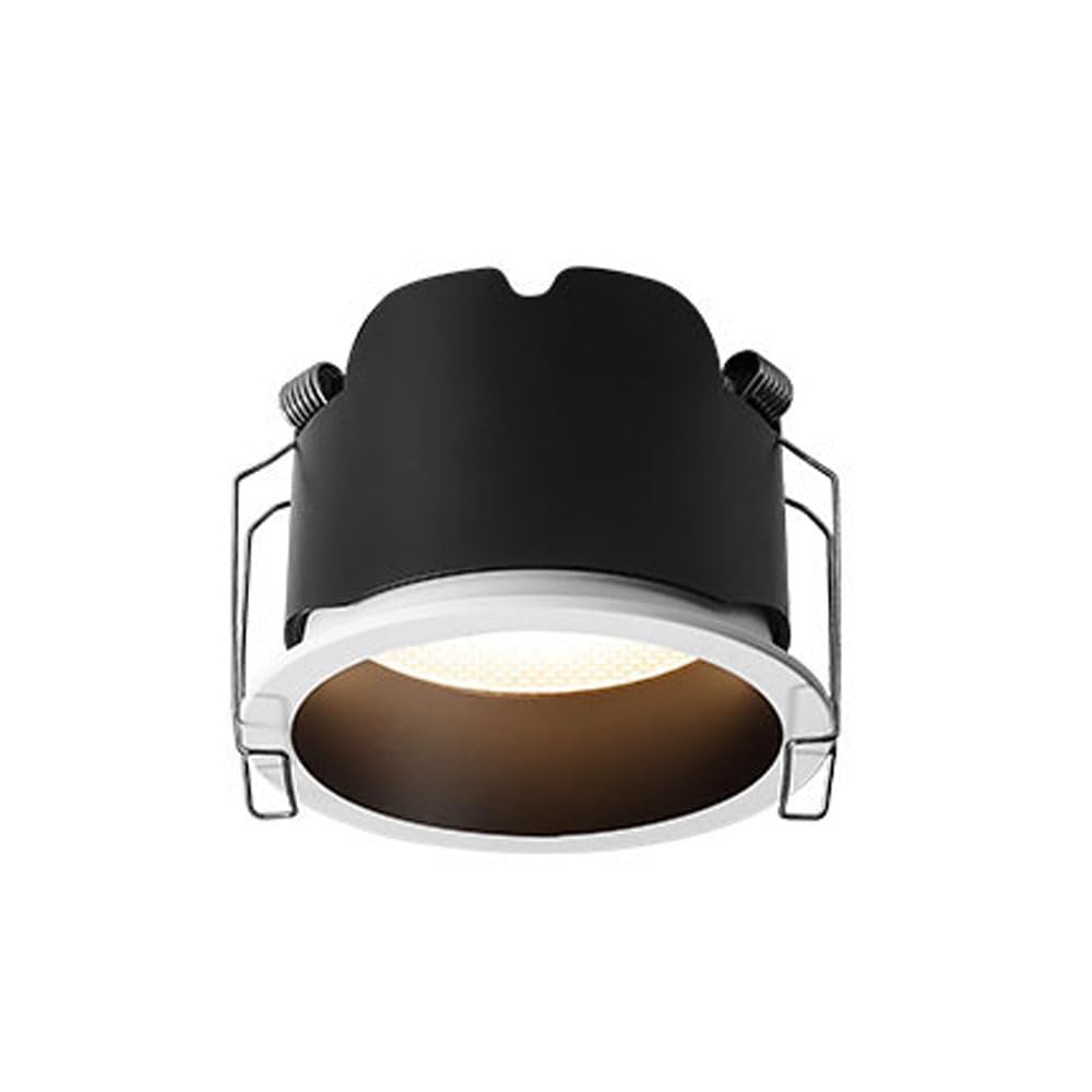 JKJZSALJ 3.3 Inch Led,Recessed Lighting Dimmable Ceiling Light,12W Ceiling For Bathroom,Cri90 With Baffle Trim,High Brightness Led Recessed Disk Lights,Black