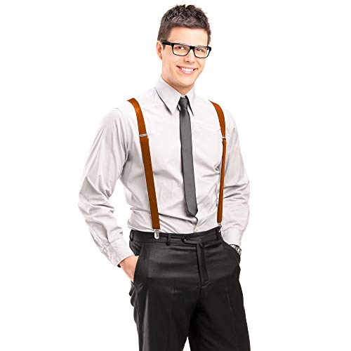 Image of Dibi Suspenders for Men - Adjustable X back Suspender with 4 Strong Clips