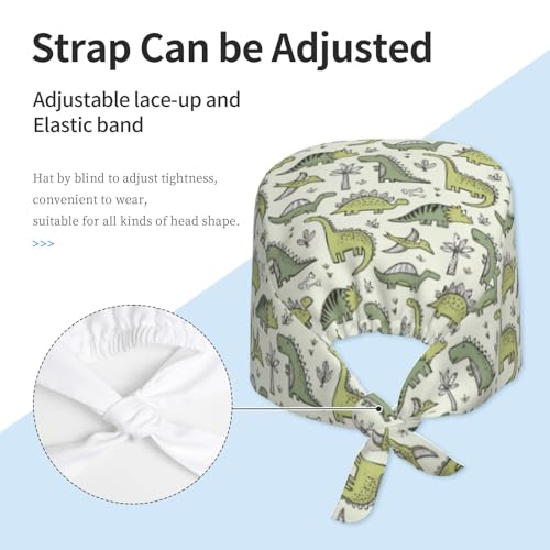 Image of Unisex Adjustable Surgical Sweatband - Elastic Bandage Cap - Scrub Caps for Nurse Working Cap