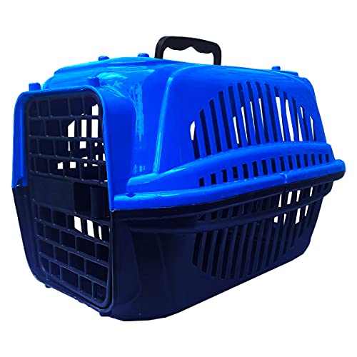 Caixa Transporte Pet N1 Cães Cachorros Gatos Plástico (Azul)