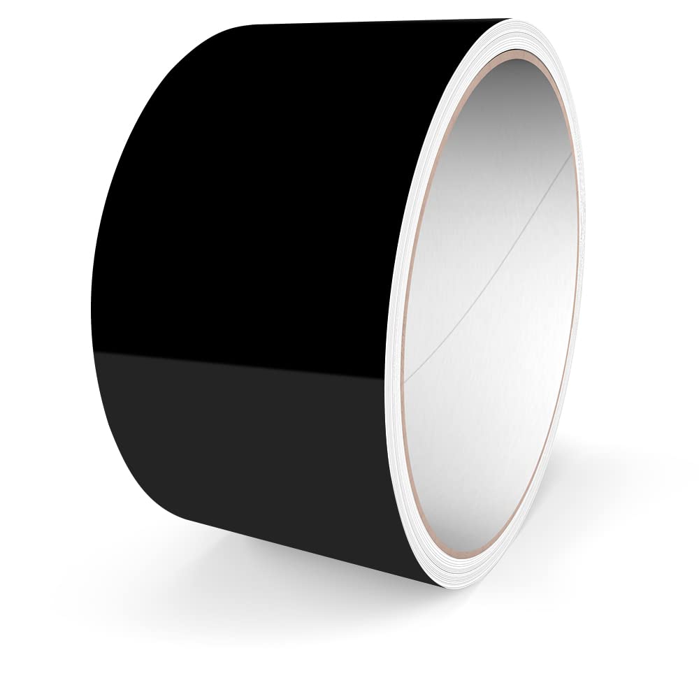 Strisce Decorative Motoking Nero Lucido - Adesivo Per Auto, Moto, Barca E Camper, 1mm X 10m