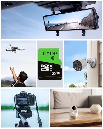 Image of KEXIN 3 Pack 32GB Micro SD Card Memory Card MicroSDHC UHS-I Memory Cards Class 10 High Speed Card, C10, U1, 32 GB 3 Pack