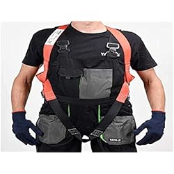 Arnes Contra Caidas Yato - Arnés profesional de cuerpo entero, hebillas sólidas, arnés para techadores, protección contra caídas, correa de escalada