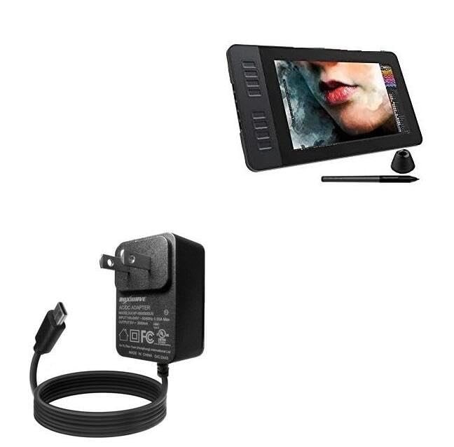 Cargador BoxWave para Gaomon PD1161 con cable integrado miniatura 1
