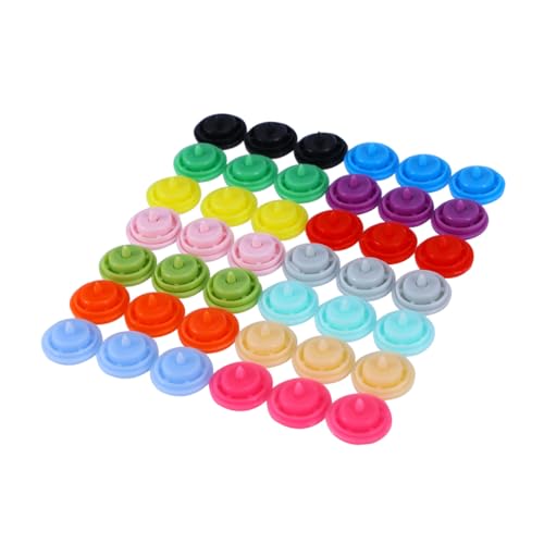 Boutons pression plastique arc-en-ciel Mipcase : boîte de 360 sets d'attaches sans couture - 8