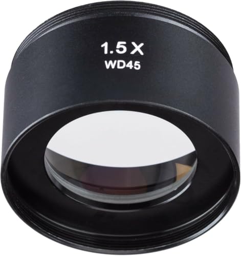 Image of AmScope SM15 1.5X Barlow Lens for SM and /or SW Stereo Microscopes (48mm)