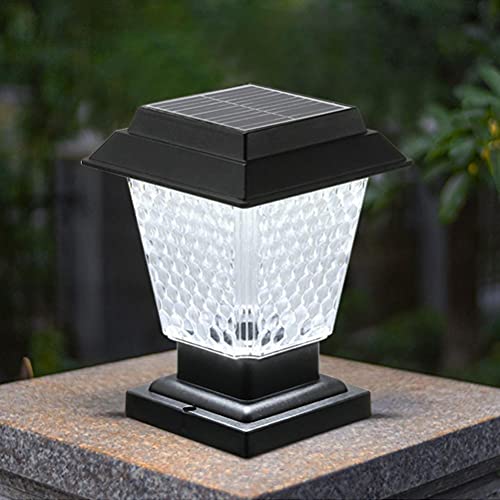 Poteau LED solaire de jardin : un éclairage extérieur IP65 durable et élégant