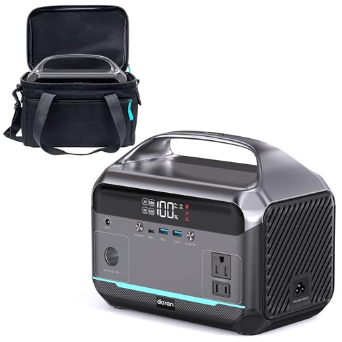 DARAN Portable Power Station 350W (600W Surge), Solar Generator 288Wh(90,000mAh) LiFePO4 Battery...