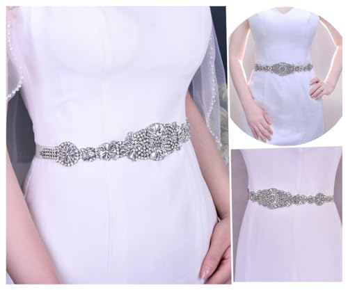 Silver Belt For Formal Dress Bridal Belt Wedding Dress Ribbon Belt Sparkly Belt4