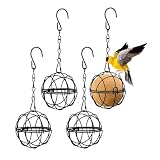Thapncow 4 Stück Halter Vogelfutterstation,vogelfutterspender zum aufhängen, Metall...