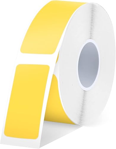 SUPVAN Cinta para etiquetadora E10 y E11, 0.55 x 1.18 pulgadas (0.551 in x 1.181 in), 220 etiquetasrollo de repuesto de cinta térmica laminada