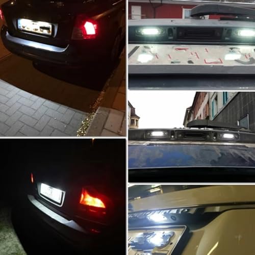 Piloto de matrícula soluciona luz fundida en Volvo S40 S60 S80 recambio 12V 3