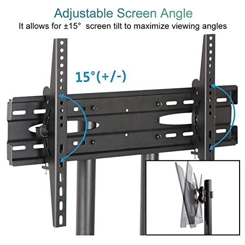 Soporte de Piso Móvil Ajustable para TV 32-75" miniatura 3