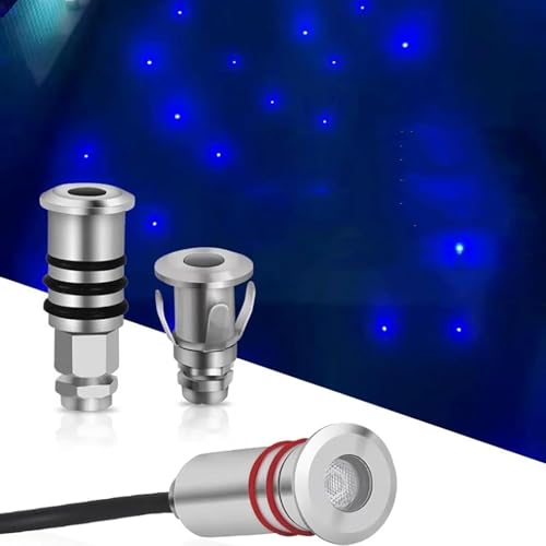 DARZYS Buried Light, LED Underground Lamp, Outdoor LED Beam Submersible Spotlight, IP68 Waterproof Recessed Pool Wall Light, Underwater Landscape(White Light,DC 24V-22MM)