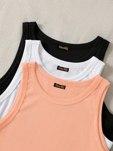 Image of Tops for Women Crop Top for Women's Tank Activewear Tee Sports Western Casual Cotton Camisole Pack of 3 Combo